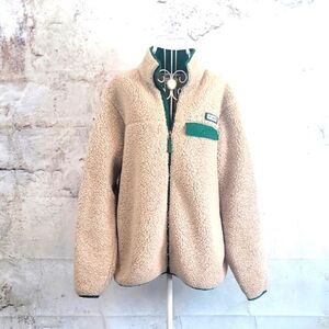 Columbia Cream and Green Performance Jacket